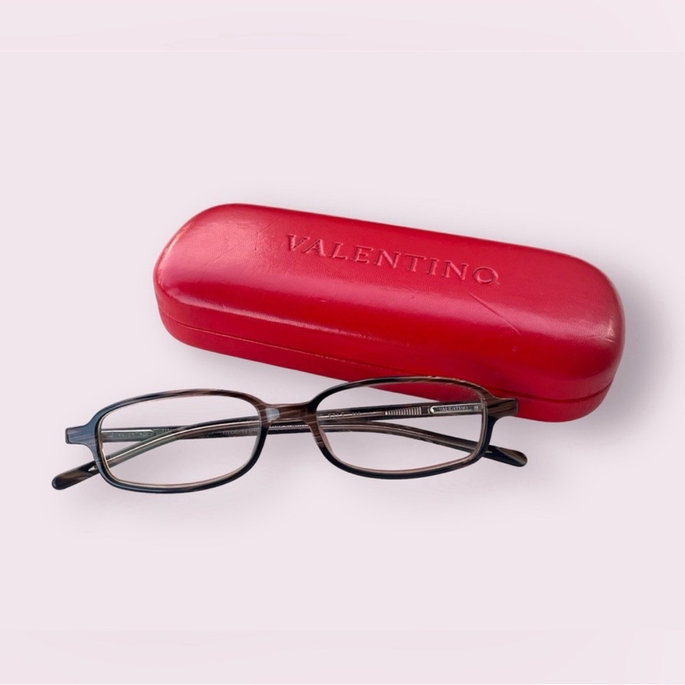 Valentino Glasses Retro Designer Eyeglasses + Case